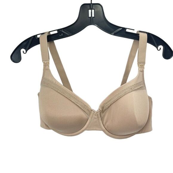 Playtex Womens Maternity Breastfeeding Bra Adjustable Lace Trim 40B/C Beige - Picture 4 of 9